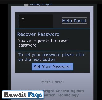 Meta Kuwait Forgot Password Solution Steps