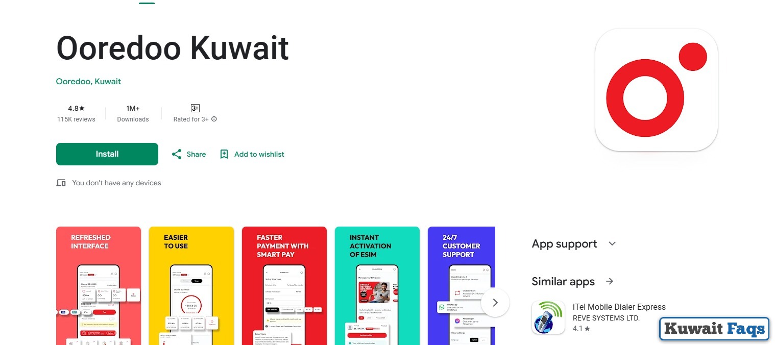 Ooredoo Quick Pay Kuwait